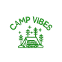5.9" X 7.9" - Camp Vibes Text for Pullover Hoodie Embroidery Design