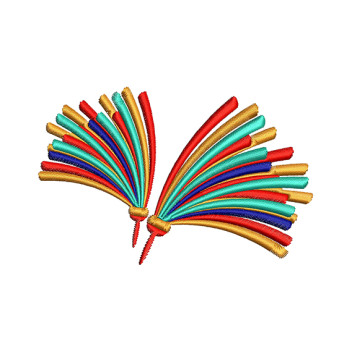 Cheer Pom Poms Embroidery
