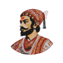 Chhatrapati Shivaji Maharaj Royal Portrait Embroidery Design