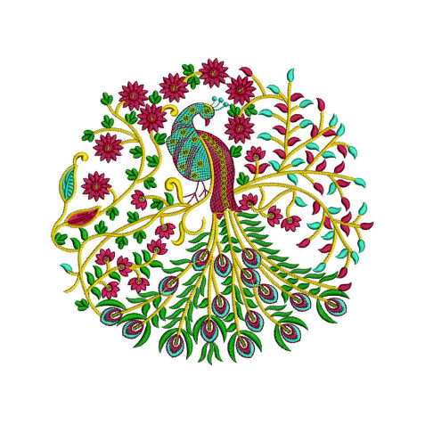 Chinese Embroidery Peacock