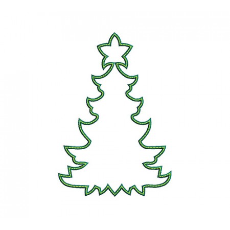 Christmas Tree Embroidery Design