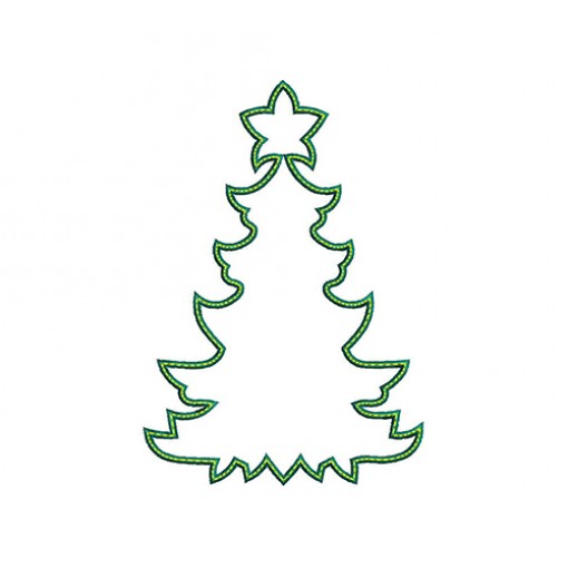 Christmas Tree Embroidery Design