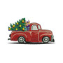 Christmas Truck Embroidery Design