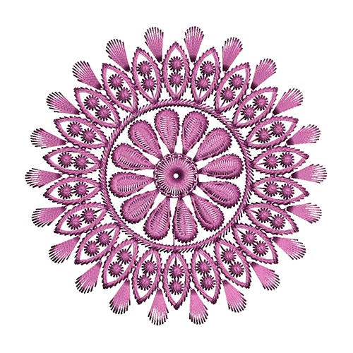 Circle Motif Embroidery Design