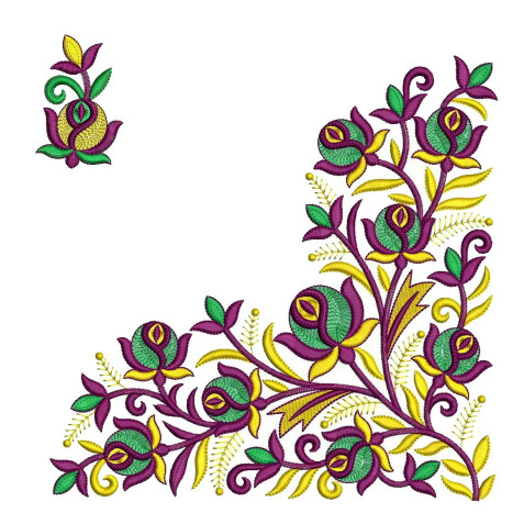 Classic Corner Embroidery For Linen Napkins