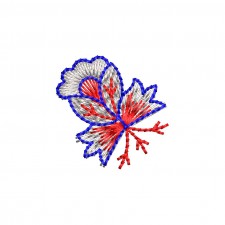 Color Floral Applique Design