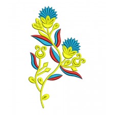 Colourful  Butta Embroidery Design