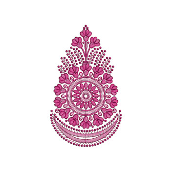 Single Colour Patch Embroidery For Kurtis