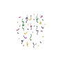 Confetti Embroidery For Tank Top