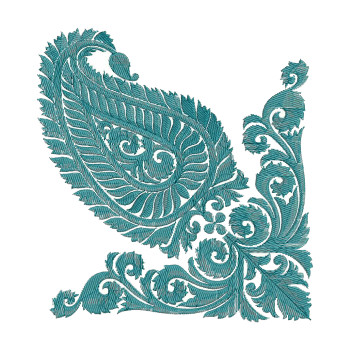 Corner Embroidery Design
