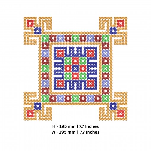 Vibrant Cross Stitch Cushion Cover Embroidery Design Vibrant Cross Stitch Cushion Cover Embroidery Design