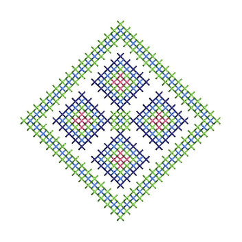 Cross Stitch Embroidery For Pillow