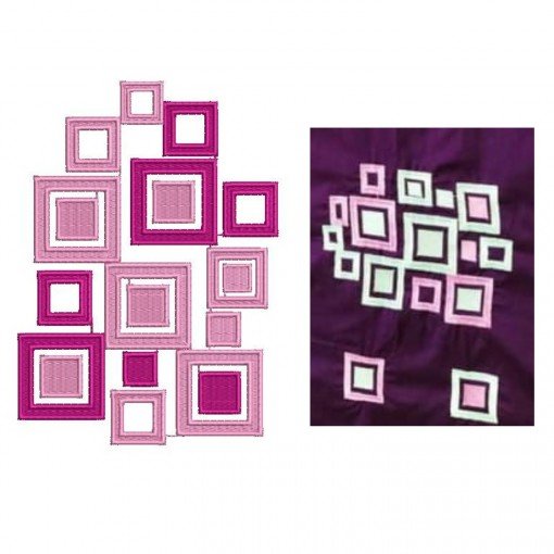 Delicate Square Butta Embroidery Design (2 Colors) Delicate Square Butta Embroidery Design (2 Colors)