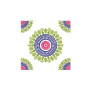Dense Floral Round Motif Machine Embroidery Design