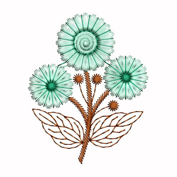 Easy Flowers To Embroidery