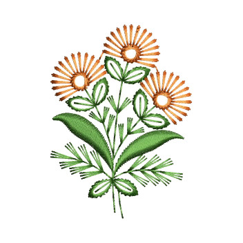 Easy Small Flower Embroidery