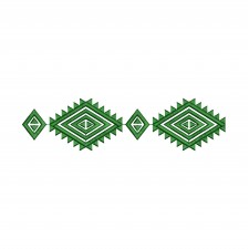 Echoes of Ukraine - Tribal Stripe Embroidery Design