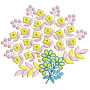 Elegant Applique Embroidery Machine Design 26298