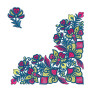 Elegant Corner Embroidery Design For Pillowcases