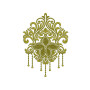 Elegant Damask Allover Embroidery Design (Single Color, 33cm x 23.6cm)