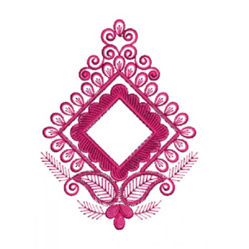 Embroidery Design With a Combination Of Shapes