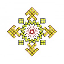 Embroidery Design Using Tripple Run