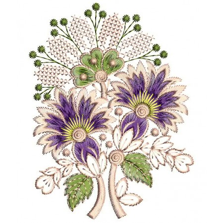Embroidery Design For Dupatta 21JN12