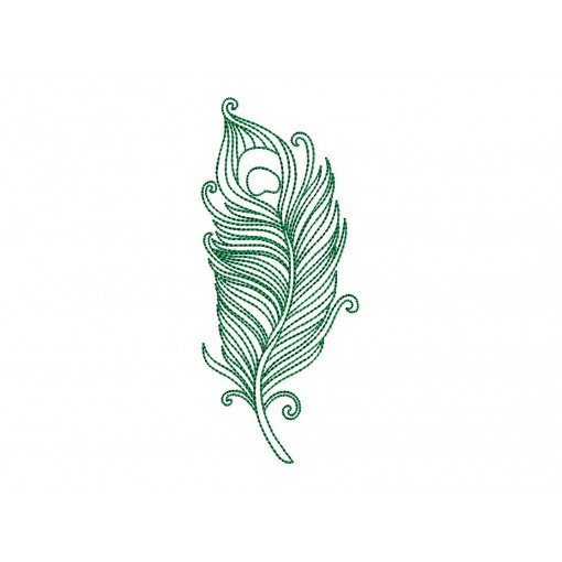 Embroidery Feather Design
