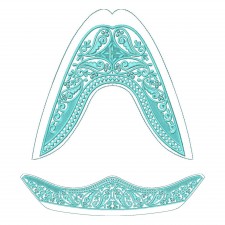 Embroidery Jutti Design With Applique Work