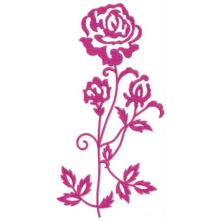Embroidery Rose Flower Design 26430