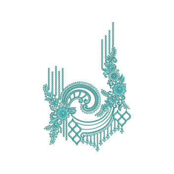 Embroidery Applique For Room Curtains