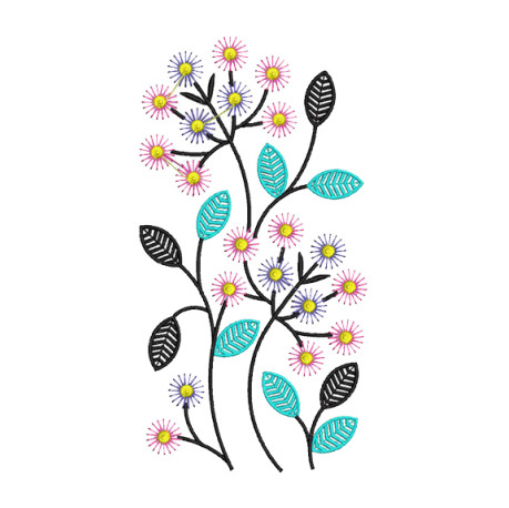 Embroidery Butta For Blouse Back