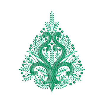 Embroidery Design For Kashmir Crewel Curtain