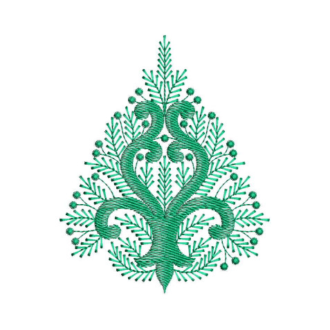 Embroidery Design For Kashmir Crewel Curtain