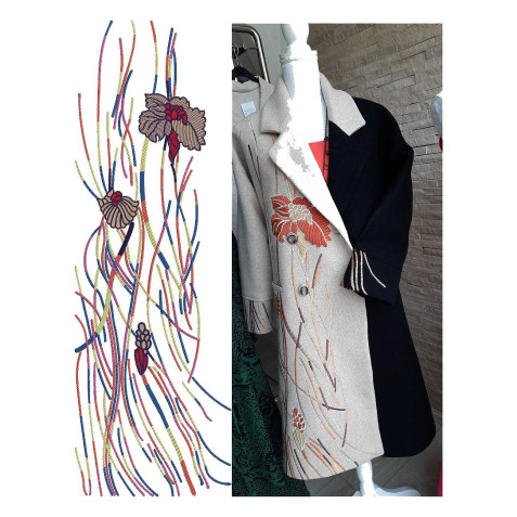 Embroidery Design For Vintage Coat