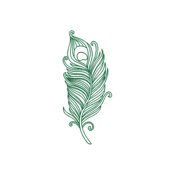 Embroidery Feather Design
