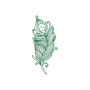 Embroidery Feather Design