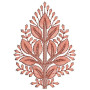 Emerald leaf Applique Embroidery Design 24829