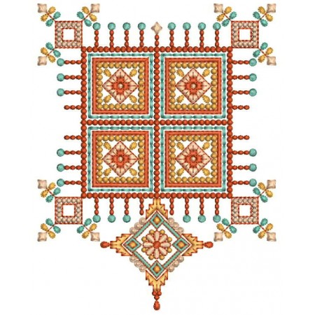 Ethnic Machine Embroidery Design 26308