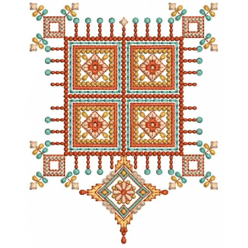 Ethnic Machine Embroidery Design 26308