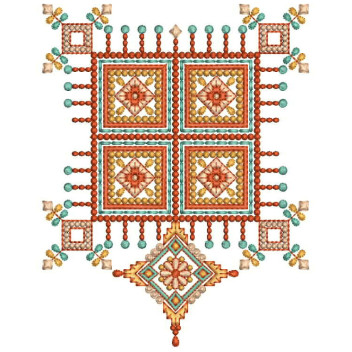 Ethnic Machine Embroidery Design 26308