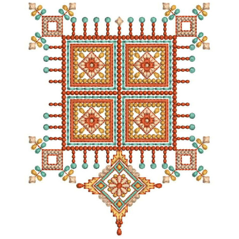 Ethnic Machine Embroidery Design 26308