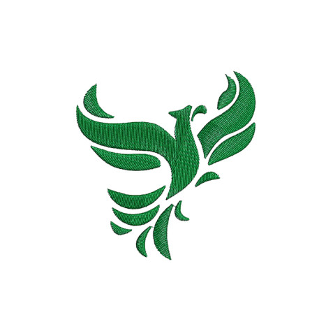 Exotic bird Embroidery Design