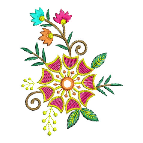 Fancy Dupatta Embroidery Design