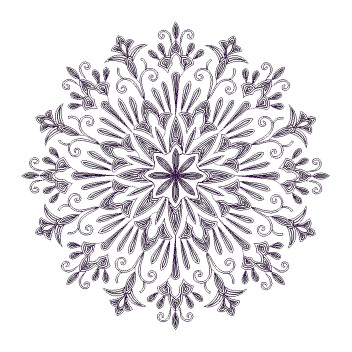 Fancy Flower Patch Embroidery Design 21225