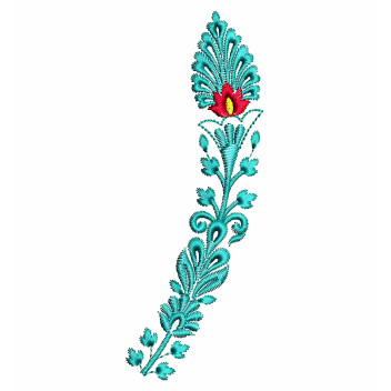 Feather Butta Embroidery Design
