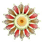 Flat Embroidery Flower Applique 26162
