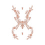 Floral Curtain Embroidery Design
