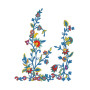 Floral Vine Curtain Embroidery
