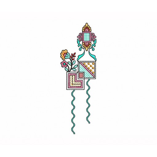 Flower Bunch Embroidery Applique